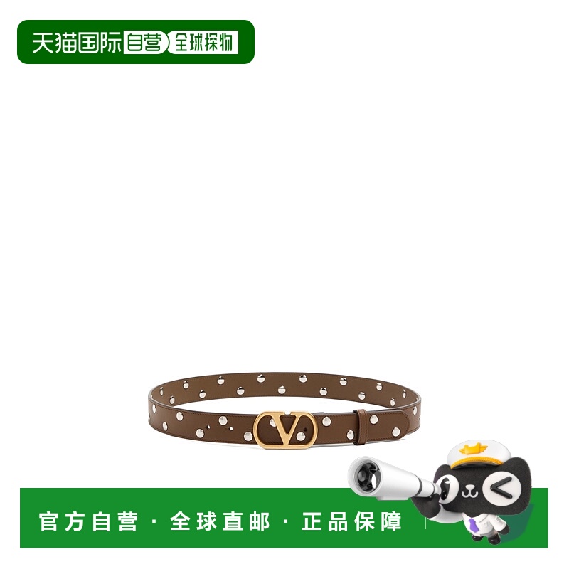 1h可退 VALENTINO 女士腰带 WT0ST9MLXBGQ AW2025 绿色 徽标腰带