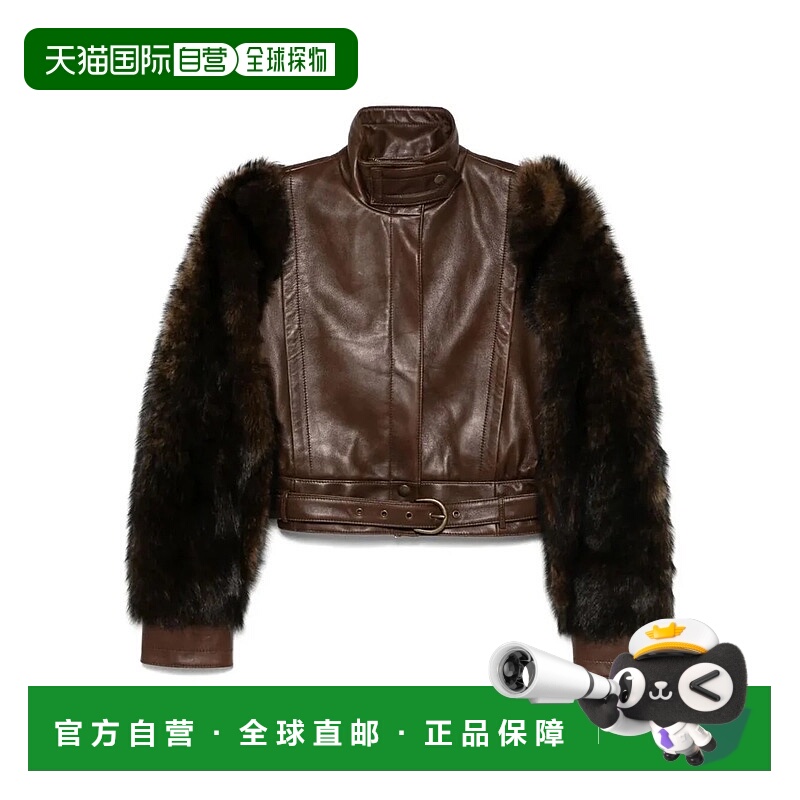 1h可退 CHLOÉ 女士外套 CH25ACV4320628 AW2025 棕色 Chloe High-