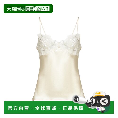 CHLOÉ 女士睡衣睡裤 CH25WHT20008112 SS2026 白色 Silk top with