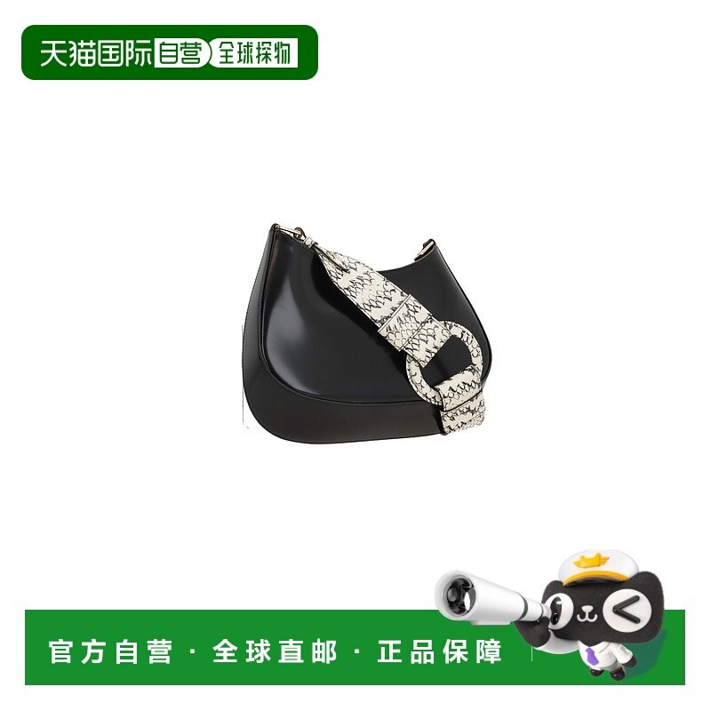 1h可退 潮奢 Prada 普拉达 女士 CLEO 黑色皮革肩包 1BC499VXOO2C