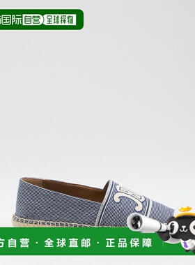 CELINE 女士芭蕾乐福鞋 358325160C07BA AW2025 蓝色 Triomphe 条