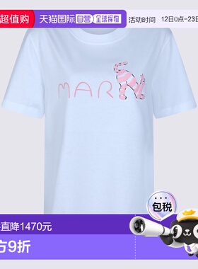MARNI 女士T恤 THJE0293S3USCY84LOW01 SS2026 白色短袖女装