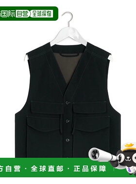 LEMAIRE 男士马甲 OW1162LF1457BK999 AW2025 黑色