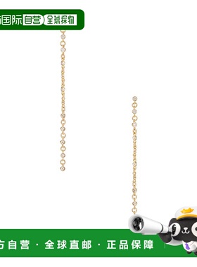 1h可退 潮奢 Ettika  Dainty 直线纹水晶耳环 E4837CLRG