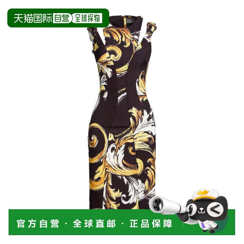 versace范思哲女士中长连衣裙