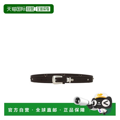 1h可退 潮奢 Lemaire 男士 棕色 Western Studs 30 腰带 BE0002LL