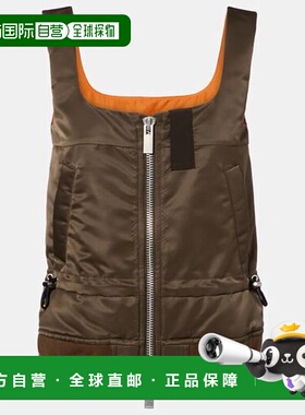 1h可退 潮奢 Sacai 女士 高科技拉链背心上衣 green绿色 舒适时尚