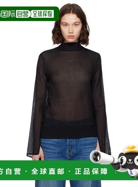 1h可退 潮奢 toteme 女士 黑色 Slit Sleeve 上装 253WRT0546FB04