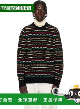 1h可退 潮奢 Guest in Residence 男士 黑色 Lodge Crew 毛衣 M25