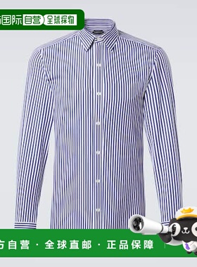 1h可退 潮奢 Tom Ford 汤姆 福特 男士 Bengal 条纹棉府绸衬衫