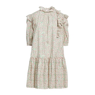 green绿色 香港直邮潮奢 舒适时 褶裥连衣裙 女士 MAISON KITSUNE