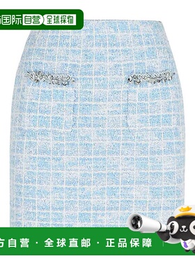 1h可退 SELF-PORTRAIT 女士半身裙 SS25014SKBL SS2025 灰色