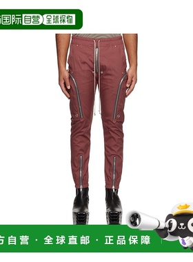 RICK OWENS 男士休闲裤 RU02E1377TE13 AW2025 红色