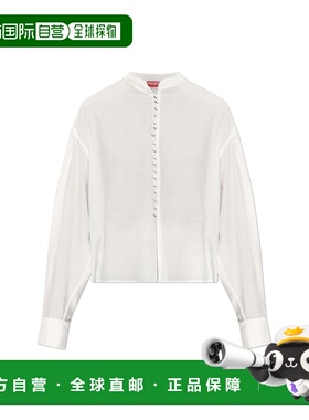 KENZO 女士衬衫 FG52CH2829KA02 SS2026 白色 Shirt with a stand