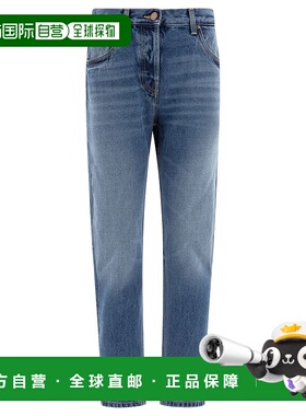 PRADA 女士休闲裤 GFP52116PKF0V3N SS2025 蓝色 Straight-leg je