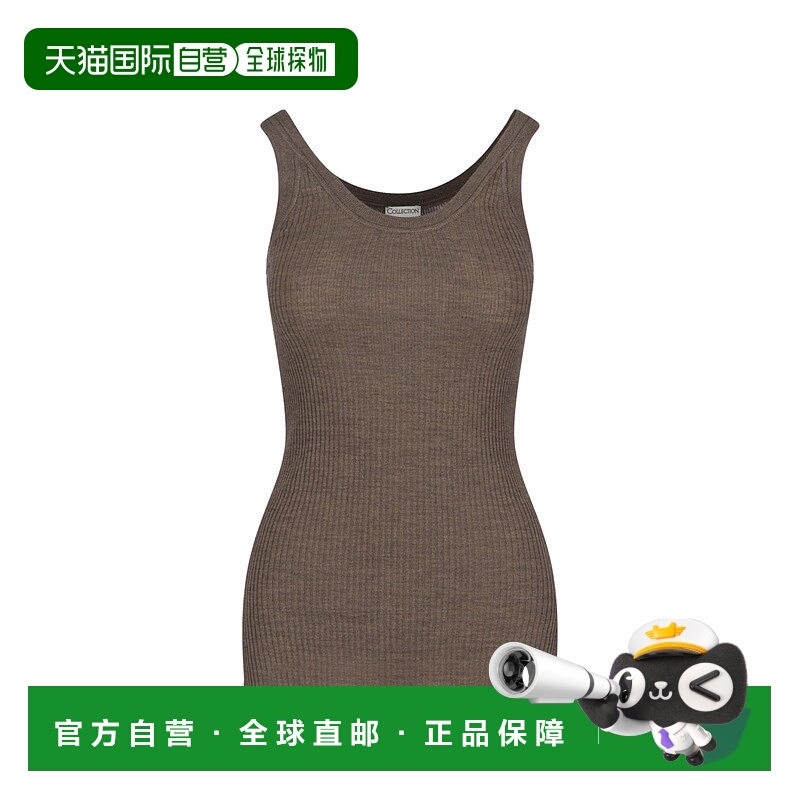 1h可退 潮奢 Calvin Klein 卡尔文 克莱恩 女士 棕色上衣 LV0VY00