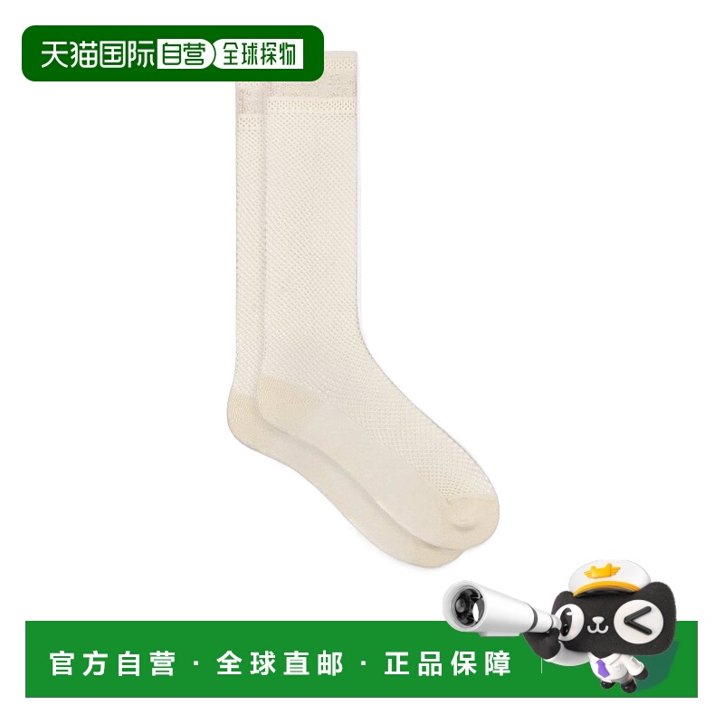 1h可退 DIOR 女士袜子 32SOC500A200C031 SS2024 白色 徽标高筒袜