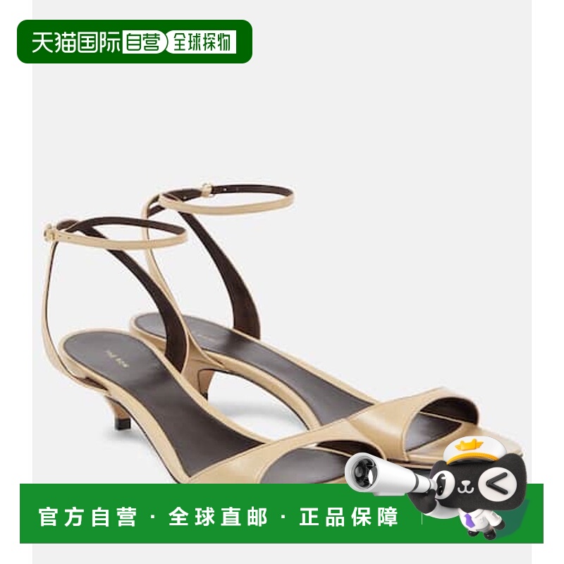 1h可退 潮奢 The Row 女士 Vika 35 皮质凉鞋 beige米色 舒适时尚