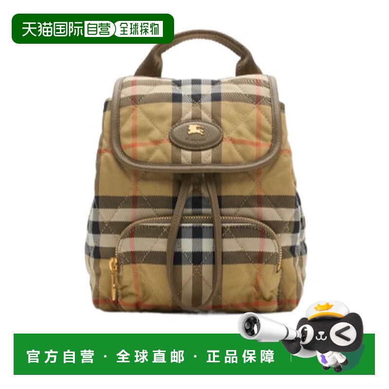 BURBERRY 女士双肩包 81189091 AW2025 棕色 迷你 Horseshoe 双肩