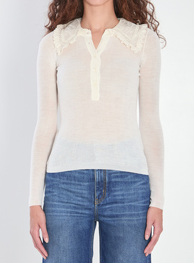 1h可退 CHLOÉ 女士针织衫 CH25AHT58667107 AW2025 白色 HT58