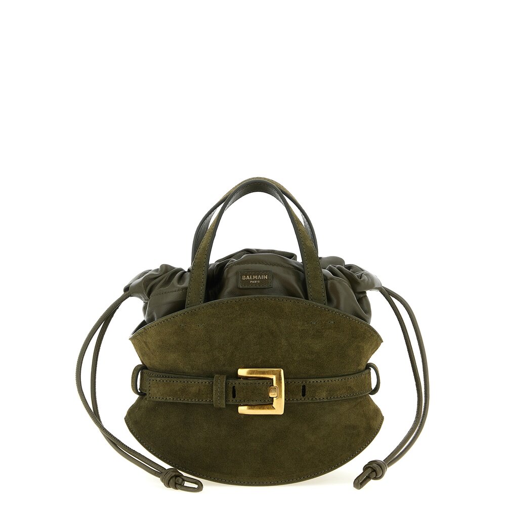 BALMAIN 女士手提包 GN0DP017LSDD7AS SS2026 绿色 'Shuffle' min