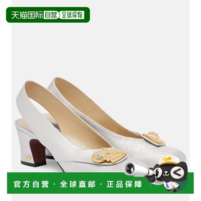 1h可退 潮奢 valentino 华伦天奴 女士 Adamantine 精饰绸缎露跟