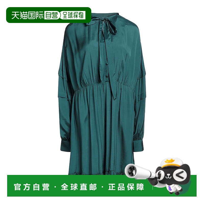 1h可退 潮奢 Twinset 女士 衬衫式连衣裙 green绿色 舒适时尚