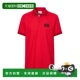 男士 红色 T恤 BURBERRY 80259751 SS2020 商标应用棉质Peak Polo