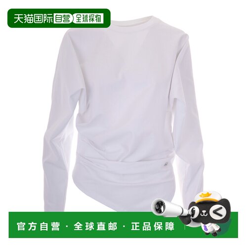 GANNI 女士T恤 A1040543151 AW2026 白色 长袖T恤