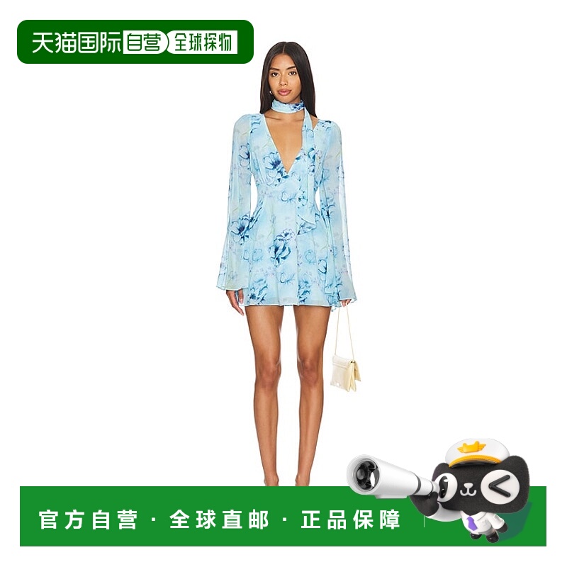 1h可退 潮奢 Danielle Guizio 女士 Issy 迷你全裹式连衣裙 P2441