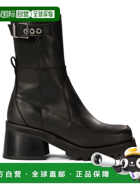 GANNI 女士靴子 S2784099 AW2024 黑色 Ganni Ankle Boots With B