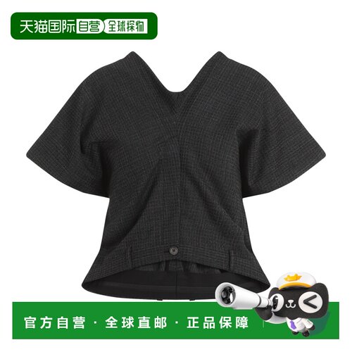 BALENCIAGA 女士T恤 808855TRT131077 AW2024 黑色【付后1h可退】