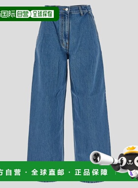 GIVENCHY 女士牛仔裤 BW514S5Z1F402 AW2024 蓝色 腰带环仔裤