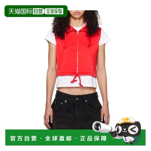 花色 WE11DONE SS2024 WDVT024101WRD 连帽拉链马甲 女士西服