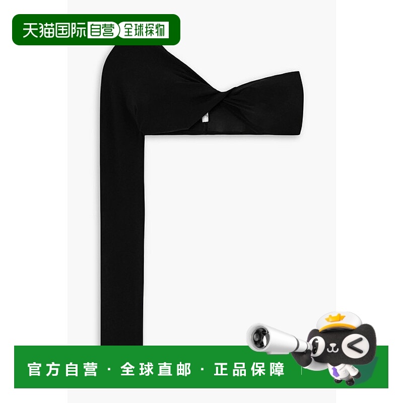 1h可退 潮奢 Courreges 女士 短款单袖前扭结针织上衣 124JTO291J