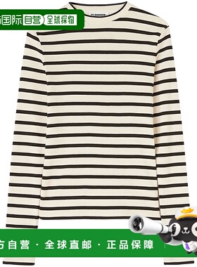 1h可退 潮奢 Jil Sander 吉尔 桑达 女士 条纹长袖 T 恤 J40NH000