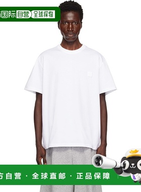 1h可退 潮奢 Wooyoungmi 吴阳米 男士 白色 Metallic Graphic T