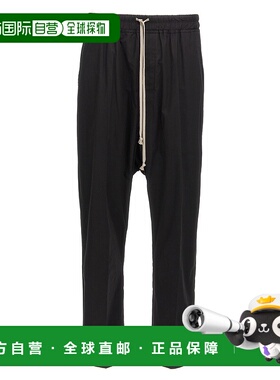 RICK OWENS 男士休闲裤 RU01F2380TE09 SS2026 黑色