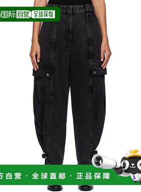 1h可退 潮奢 3.1 PHILLIP LIM 菲利林3.1 女士 黑色 Cargo 牛仔裤