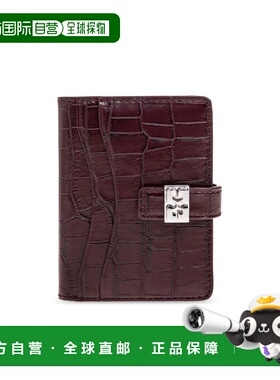 GANNI 女士卡包 B301009012520436 SS2026 酒红色 Card holder ma