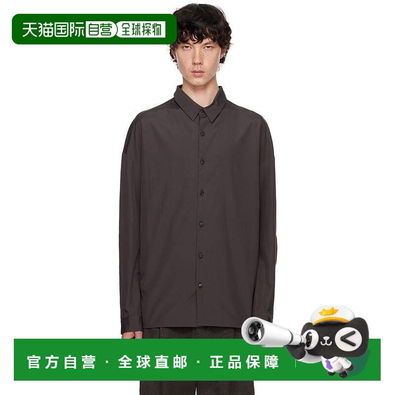1h可退 潮奢 Devoa 男士 棕色衬衫 SHEDCSR2 brown棕色 舒适时尚