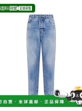 DSQUARED2 女士牛仔裤 S75LB1085S30839470 AW2025直筒裤烟管裤