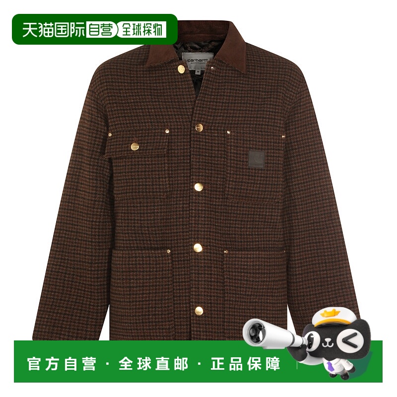 1h可退 潮奢 CARHARTT WIP 男士 LOWIS CHORE 棕色大衣 I03534435