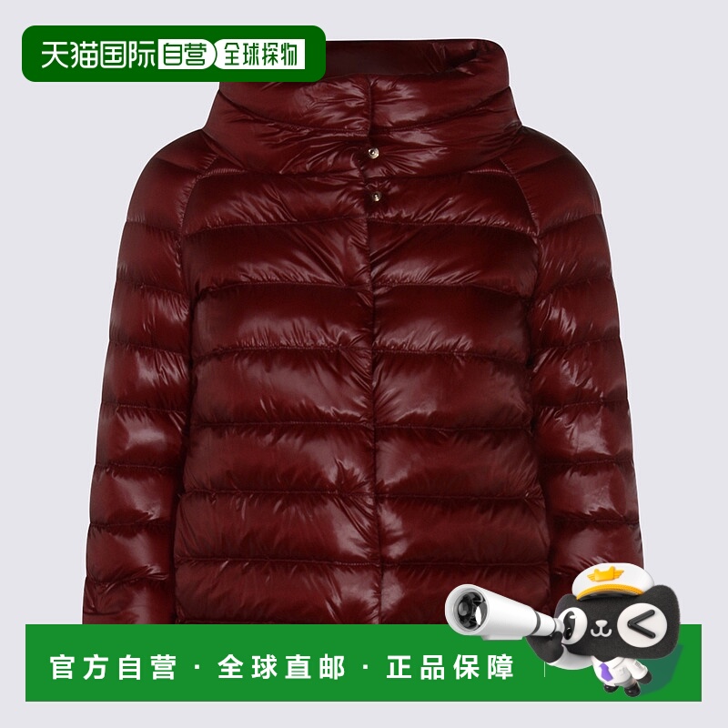 1h可退 HERNO 女士夹克 PI0046DIC12017Z6705 AW2025 酒红色