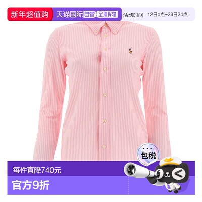 POLO RALPH LAUREN 女士衬衫 211664416001CARMELPINKWHITEPINK