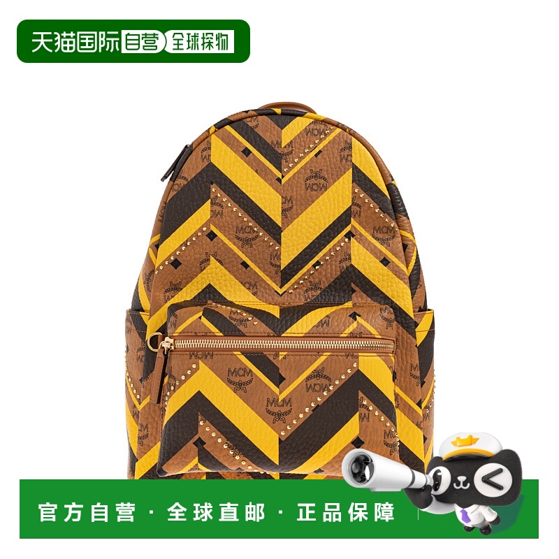 1h可退 MCM 男士双肩包 MMKFAVE030CO AW2025 棕色 Backpack with