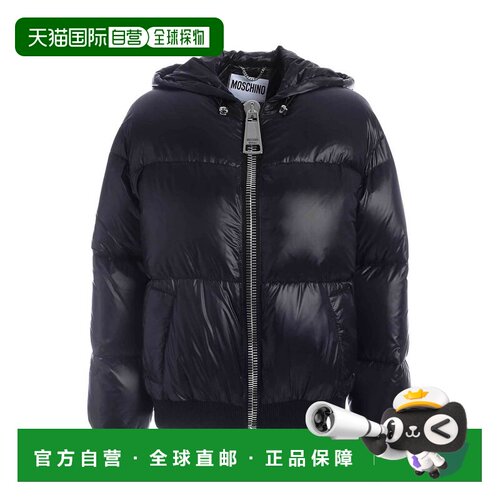MOSCHINO 女士羽绒服 052655172555 AW2020 黑色 Hooded puffer j