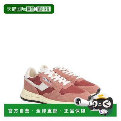 AUTRY 女士运动鞋 WWLWNC29 AW2025 酒红色 Reelwind Low Sneaker