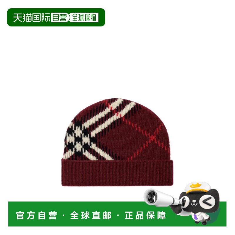 BURBERRY 女士帽子 81328891 AW2026 棕色 格纹针【付后1h可退】
