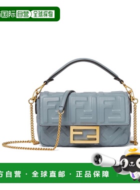 FENDI 女士斜挎包 8BS017AT57F1UJL SS2026 灰色 Baguette 迷你单